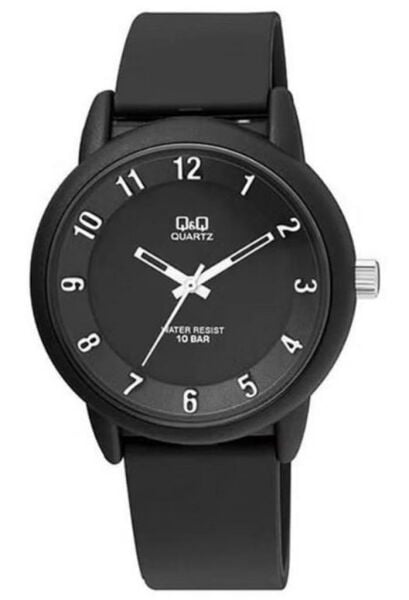 Q&Q VR52J001Y Sentetik Analog Siyah Kadranlı Genç Kol Saati