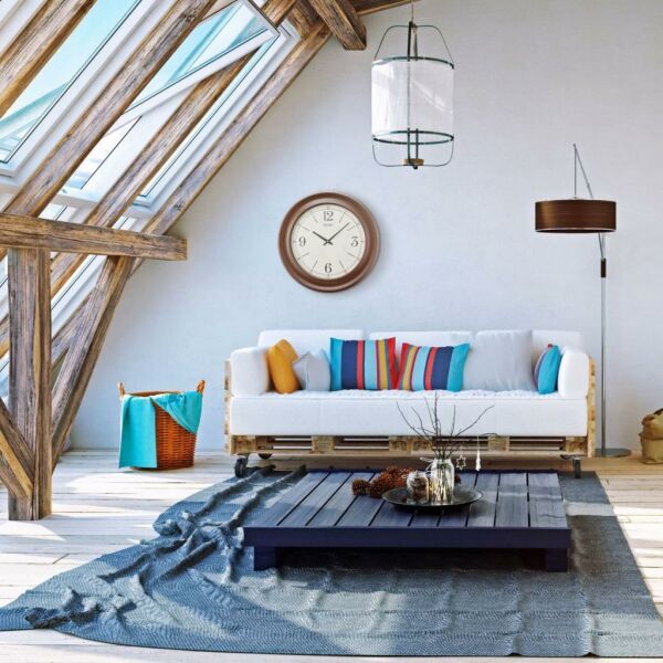 Seiko QXA773B Ahşap Renkli Plastik Salon Ofis Duvar Saati