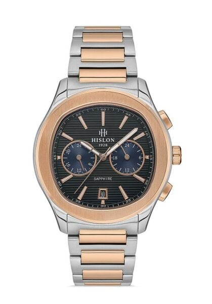 Hislon DT148T-04SR Safir Cam Erkek Kol Saati