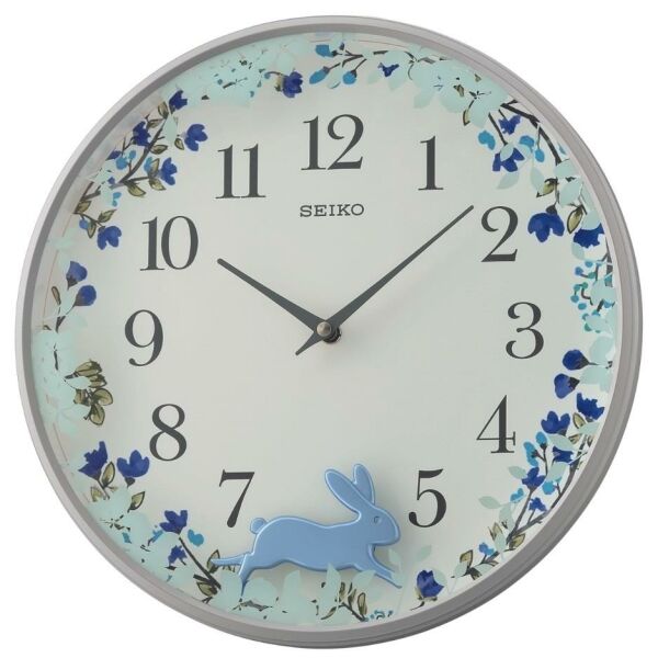 Seiko QXC238N Tavşan Figürlü Sarkaçlı Duvar Saati