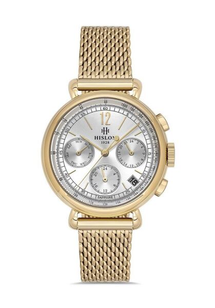 Hislon QT142G-02SS Safir Cam Kadın Kol Saati