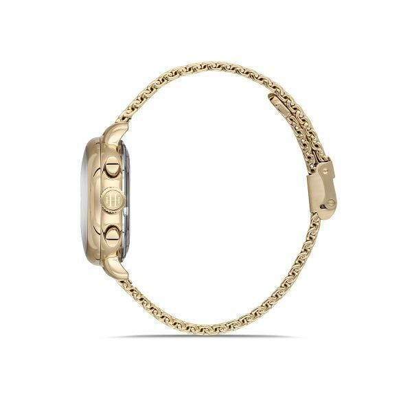 Hislon QT142G-02SS Safir Cam Kadın Kol Saati