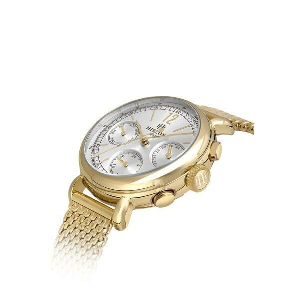 Hislon QT142G-02SS Safir Cam Kadın Kol Saati