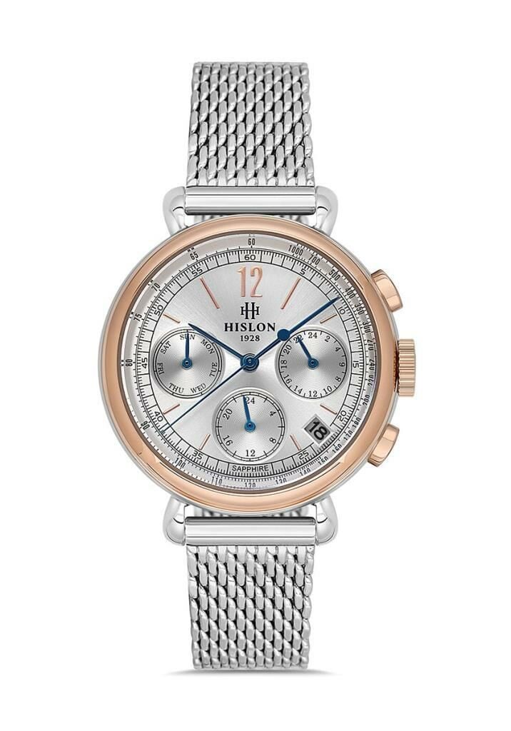 Hislon QT142S-02SR Safir Cam Kadın Kol Saati