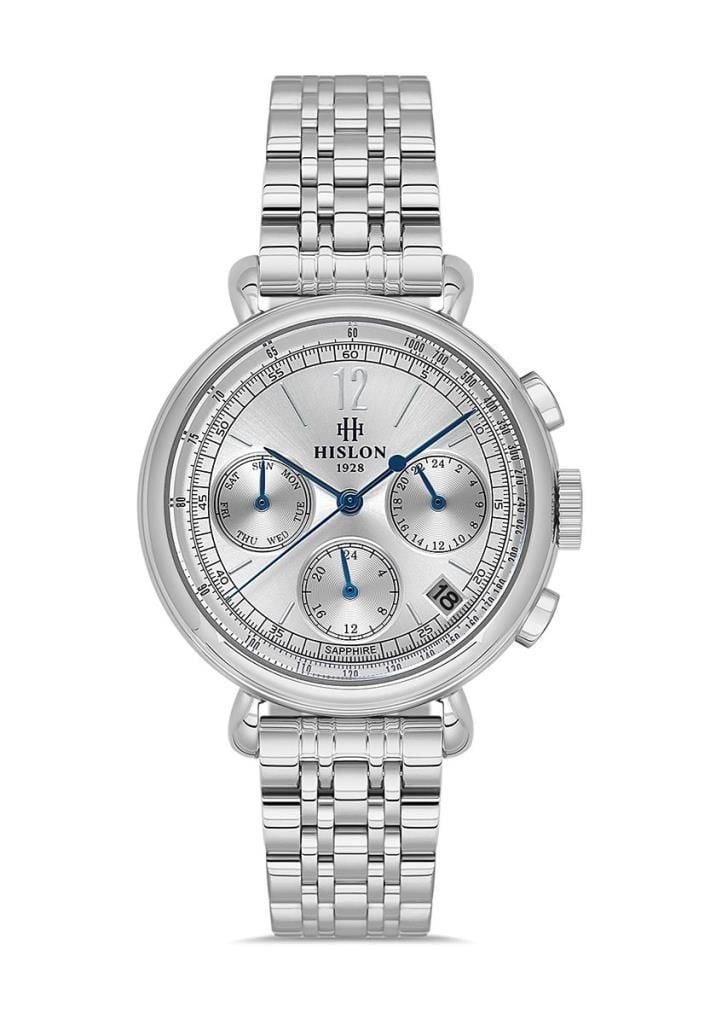Hislon QT142S-02SS Safir Cam Kadın Kol Saati
