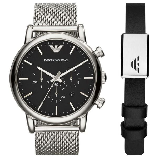 Emporio Armani AR80062SET Erkek Kol Saati ve Bileklik Seti