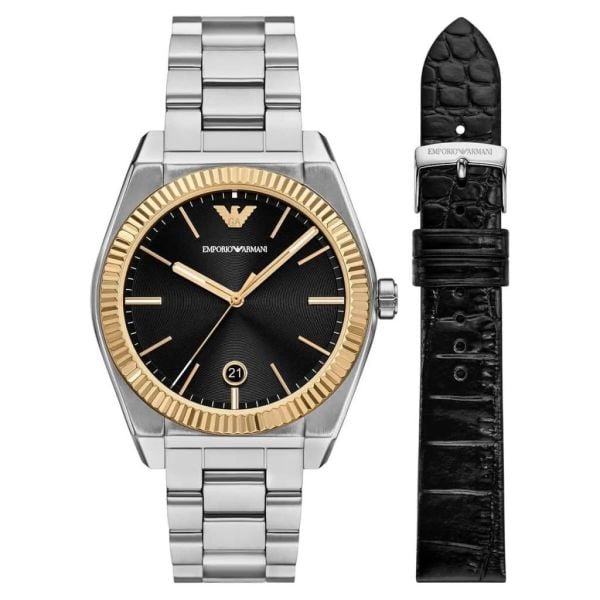 Emporio Armani AR80077SET Erkek Kol Saati ve Yedek Kordon