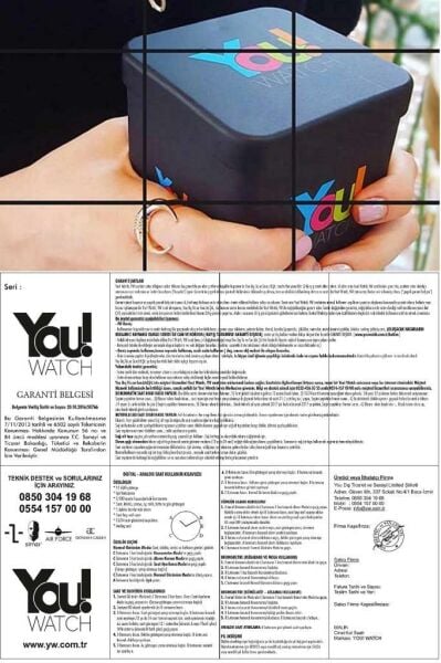 You Watch YW5006 Paris Blue Unisex Kol Saati