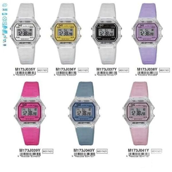 Q&Q M173J036Y Kronometreli Alarmlı Işıklı Kadın Kol Saati