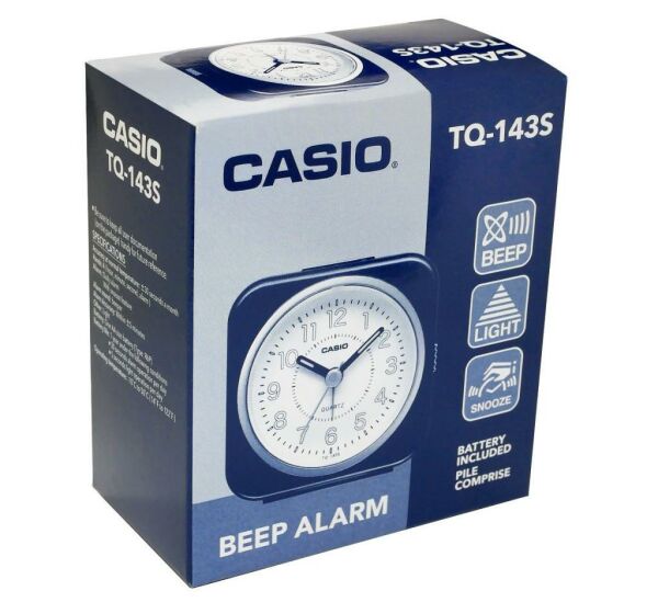 Casio TQ-143S-8DF Alarmlı Masa Saati