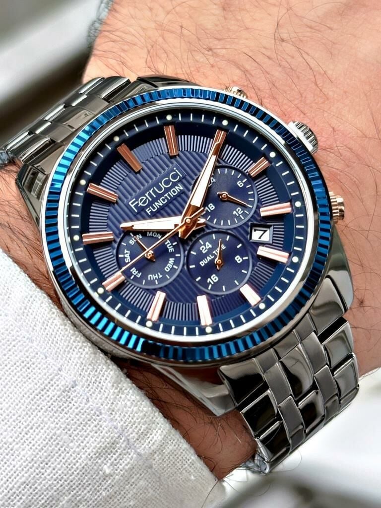 Ferrucci FCF 1023 03226M.4 640033 Fonksiyonlu Erkek Kol Saati