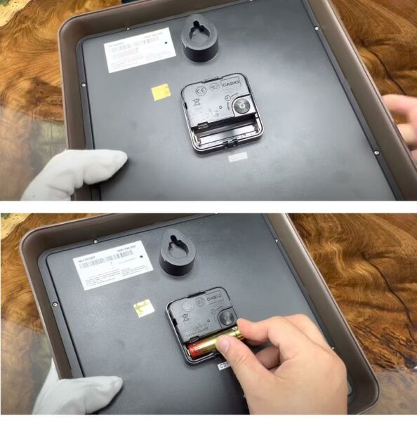 Casio IQ-152-5DF Kahverengi Kasa Analog Duvar Saati