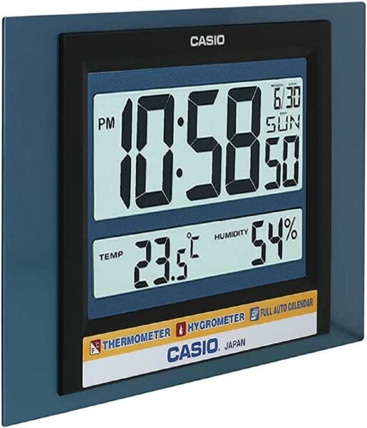 Casio ID-16S-2DF Dijital Termometreli Nem Ölçer Masa ve Duvar Saati