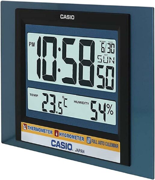 Casio ID-16S-2DF Dijital Termometreli Nem Ölçer Masa ve Duvar Saati