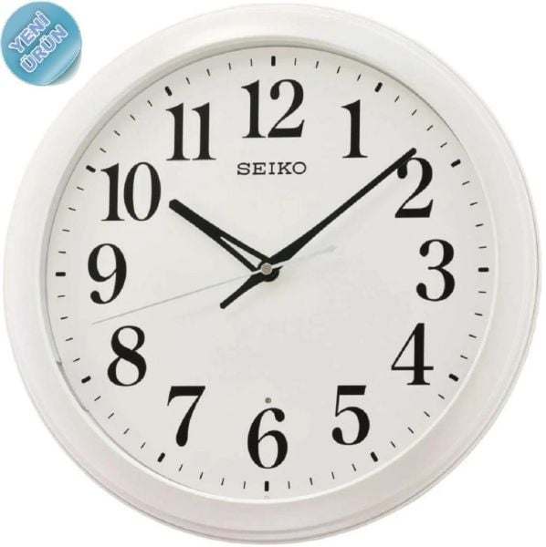 Seiko QXA776W Sessiz Saniyeli Otomatik Sabit Işıklı Analog Duvar Saati