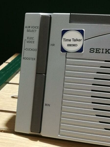 Seiko QHL014S Alarmlı Konuşan Dijital Masa Saati