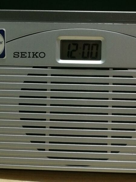 Seiko QHL014S Alarmlı Konuşan Dijital Masa Saati