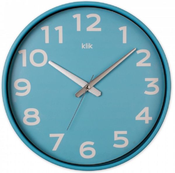 Klik Simplex Mavi Joy Serisi 37.5 cm Sessiz Duvar Saati