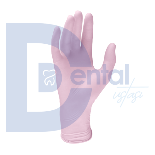 Euronda Nitril Pembe Eldiven Small