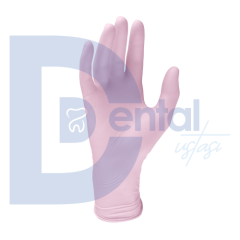 Euronda Nitril Pembe Eldiven Small