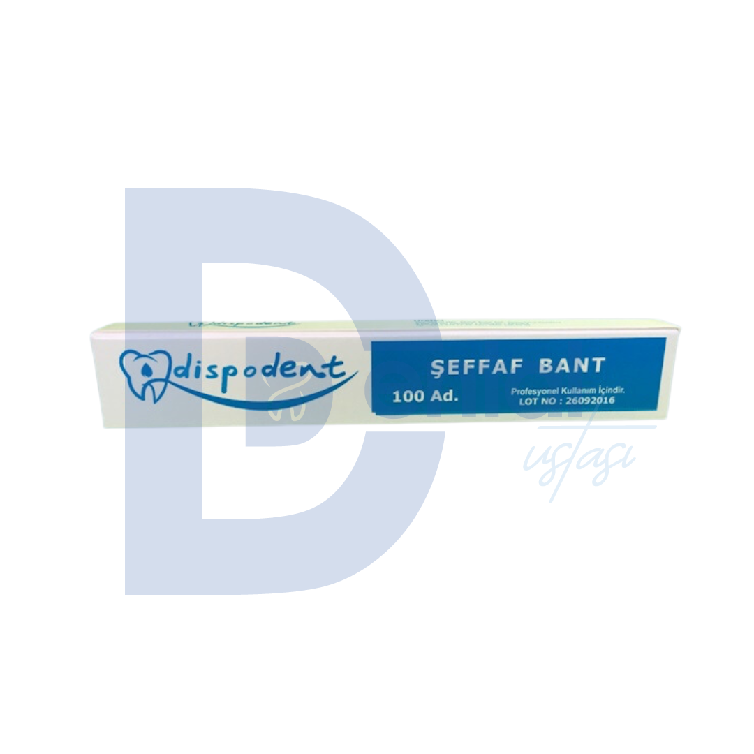 Dispodent Şeffaf Bant 100'lük