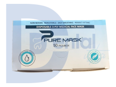 Pure Mask 3 Katlı Medikal Maske