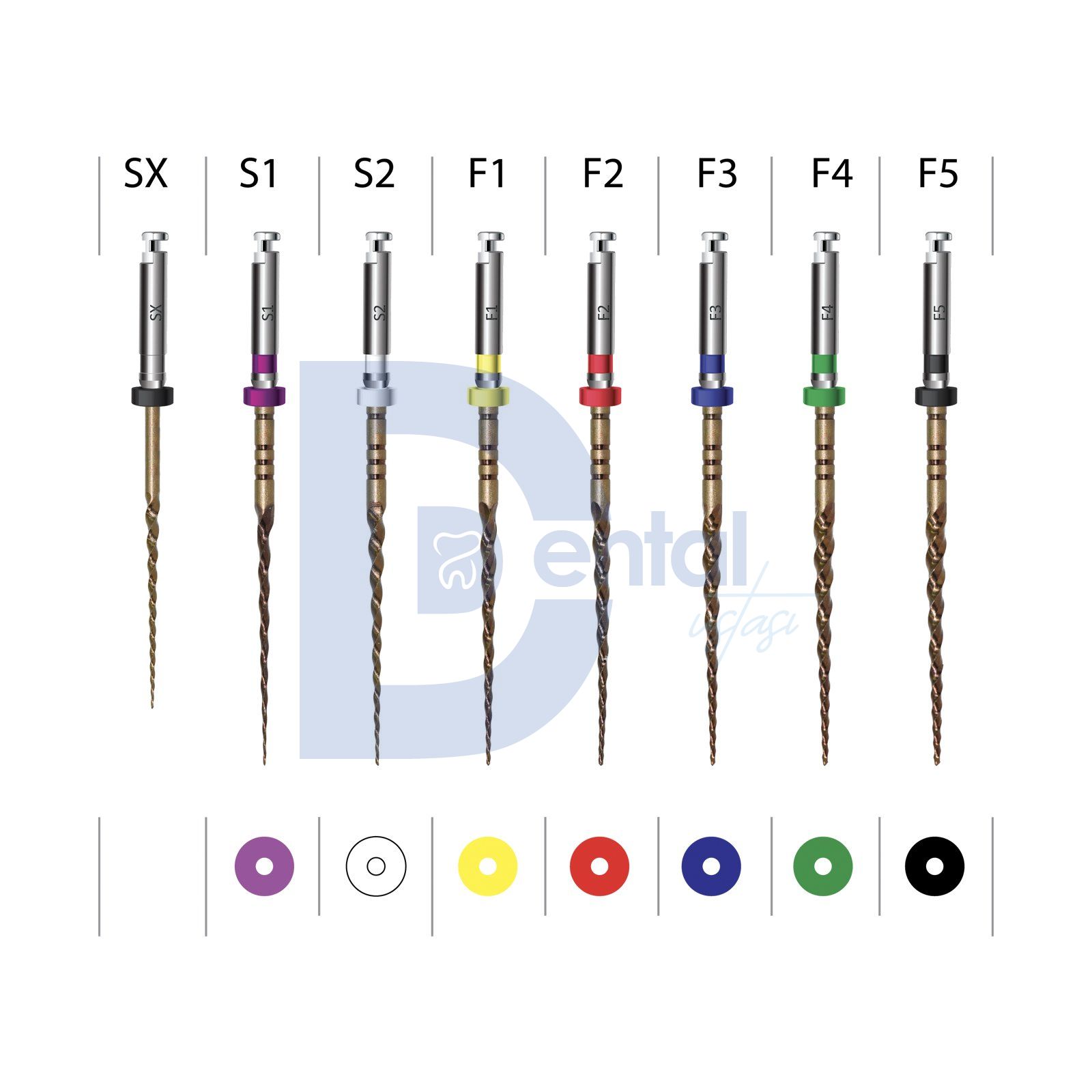 Endoart Protaper Gold SX-F3 Kanal Eğesi 6'lı