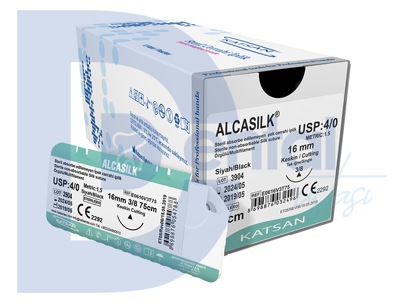 Katsan Alcasilk 3/0 Ters Keskin 18 mm 12'li