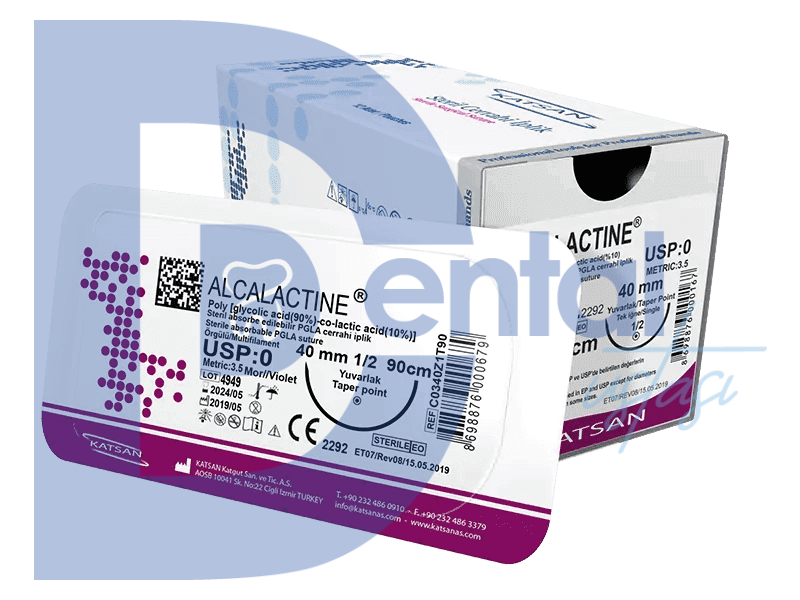 Katsan Alcalactine 4/0 Ters Keskin 18 mm 12'li