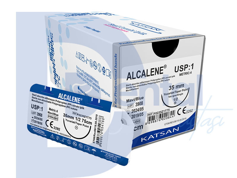 Katsan Alcalene 3/0 Ters Keskin 18 mm 12'li