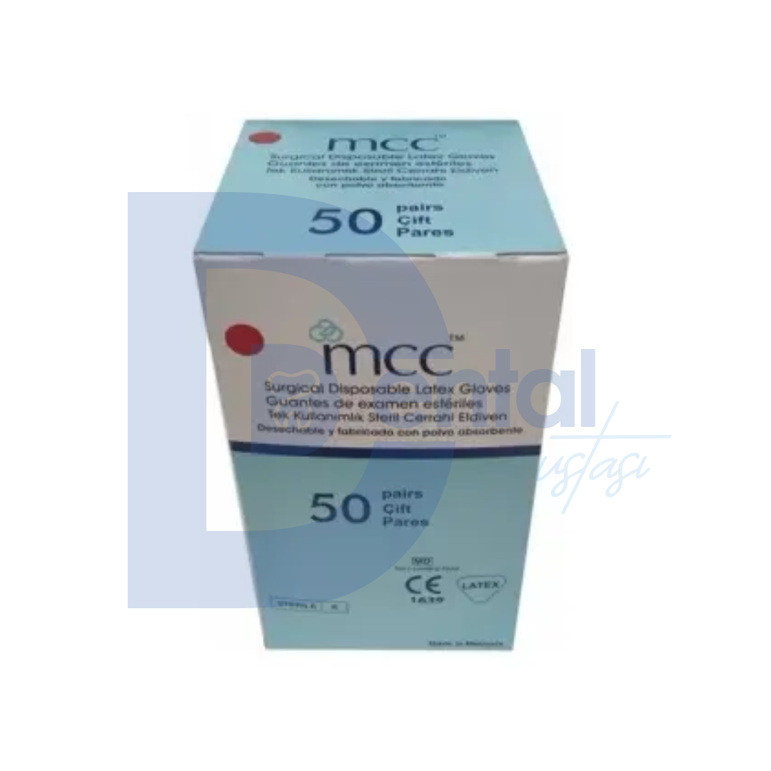 MCC Pudralı Steril Eldiven