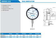 ACCUD Mekanik Komparatör Saati 10mm | 223 Serisi