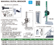 Insize Dijital Tek Sütunlu Makaralı Mihengir 0-600 mm , 0.01 mm | 1156-600
