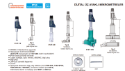 Insize Dijital Üç Ayaklı Mikrometre 12-16mm , 0.47-0.63'' | 3127-16