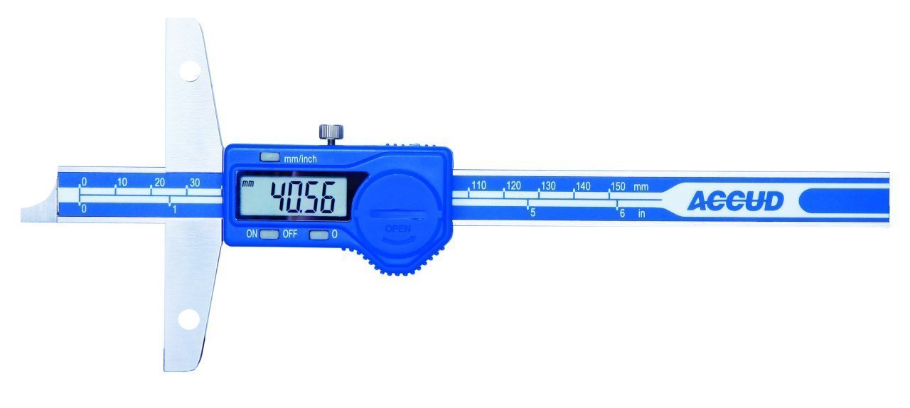 ACCUD Uzatma İçin Delikli Dijital Derinlik Kumpası 300mm | 191-012-11