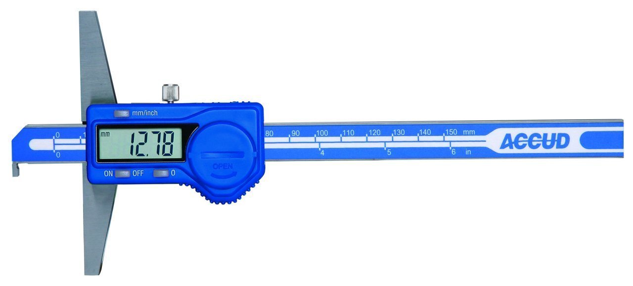 Accud Dijital Çengel Uçlu Derinlik Kumpası 150mm | 173-006-11