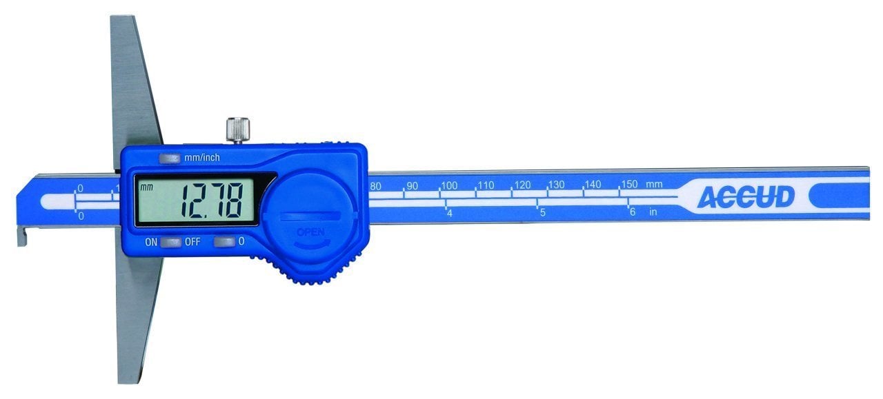 Accud Dijital Çengel Uçlu Derinlik Kumpası 300mm | 173-012-11