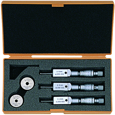 Mitutoyo 3 Nokta Temaslı İç Çap Mikrometresi 3-6 mm | 368-907