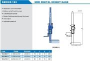 Accud Dijital Mini Yükseklik Mihengiri 200mm | 183-008-11