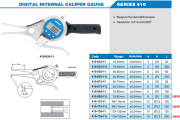 ACCUD Dijital İç Çap Kanal Komparatörü 15-135mm | 410 Serisi