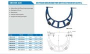 Accud Ayarlanabilir Dış Çap Mikrometresi 300-2000mm | 329 Serisi