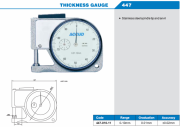 ACCUD Kalınlık Komparatörü 0-10mm | 447-010-11