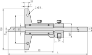 Mitutoyo Mekanik Derinlik Kumpası 0-150/0,02mm (Metrik) | 527-101