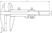 Mitutoyo Atölye Kumpası 0-500/ 0,05mm Çene Boyu:150mm | 533-404