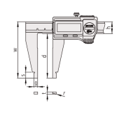 Mitutoyo Dijital Kumpas 0-600/0,01mm | 550-205-10