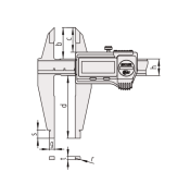 Mitutoyo Dijital Kumpas CDN-P30PMX IP67 Korumalı 0-300mm | 551-331-20