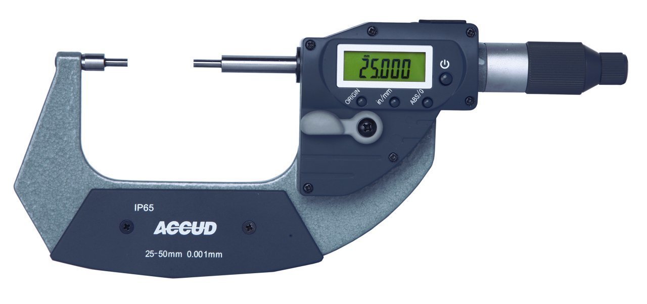 ACCUD Dijital Pim Uçlu Mikrometre 0-50mm | 318 Serisi