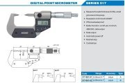 ACCUD Dijital Nokta Uçlu Mikrometre 0-100mm | 317 Serisi Type A-B