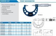 ACCUD Mekanik Nokta Uçlu Mikrometre 0-100mm | 327 Serisi 327-002-04 (25-50mm) Type B