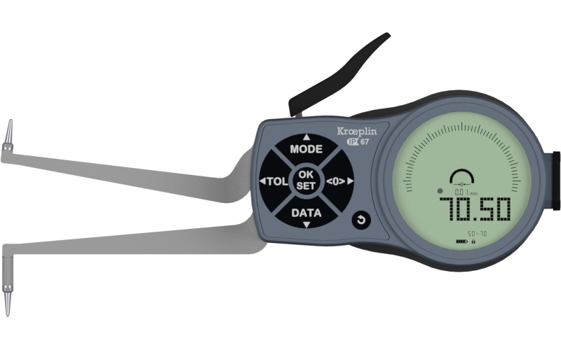 Kroeplin Dijital İç Çap Kanal Komparatörü '50-70 mm' | L250